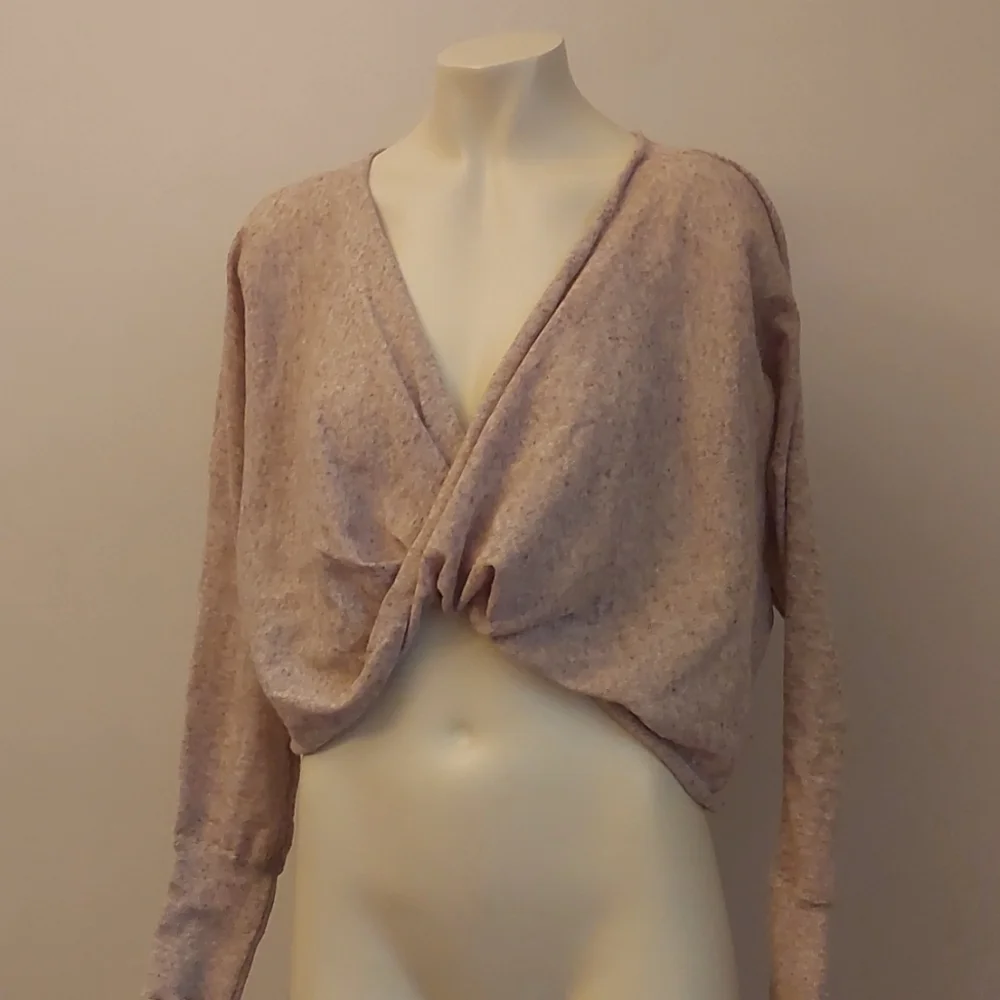 Topshop Knitted Twist-front Top - Picture 3 of 8